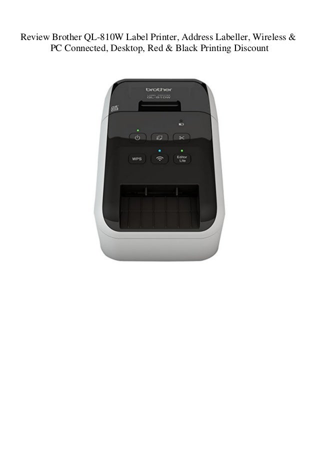 Review Brother QL810W Label Printer Address Labeller Wireless & PC