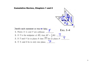 Cumulative Review, Chapters 1 and 2




                                      1
 