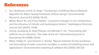 Comparison of ANN Algorithm for Water Quality Prediction of River Ganga ...