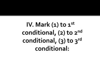 Review conditional sentences | PPTX