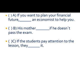 Review conditional sentences | PPTX