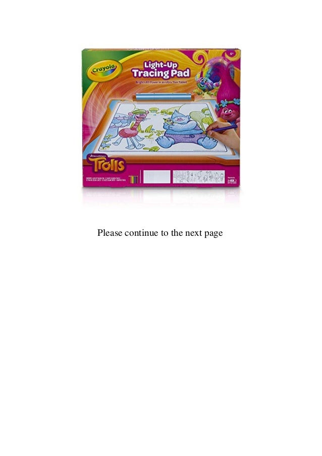 trolls light up tracing pad