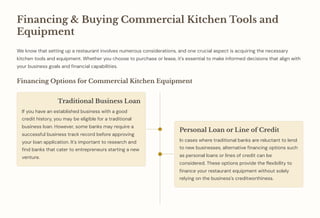 2024 Checklist: Upgrading Your Restaurant Kitchen Equipment | PDF
