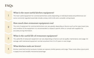 2024 Checklist: Upgrading Your Restaurant Kitchen Equipment | PDF