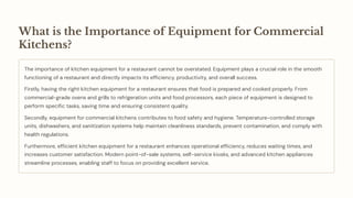 2024 Checklist: Upgrading Your Restaurant Kitchen Equipment | PDF