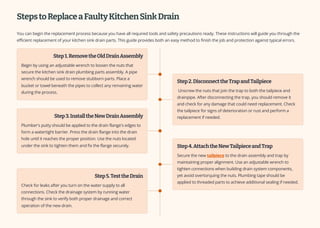 How to Replace Faulty Kitchen Sink Drain Parts: A Complete Guide | PDF