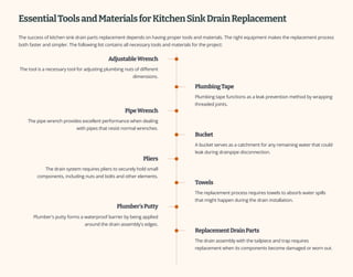 How to Replace Faulty Kitchen Sink Drain Parts: A Complete Guide | PDF