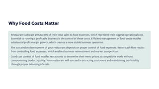 Mastering Restaurant Food Costs: A Complete Guide to Smarter Management ...