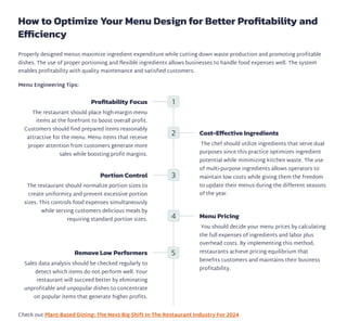 guide: how to optimize your menu and tech for catering... Mastering Restaurant Food Costs: A Complete Guide to Smarter Management ...