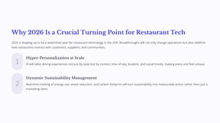 The Future of Restaurant Technology: AI and Automation in 2026 | PDF