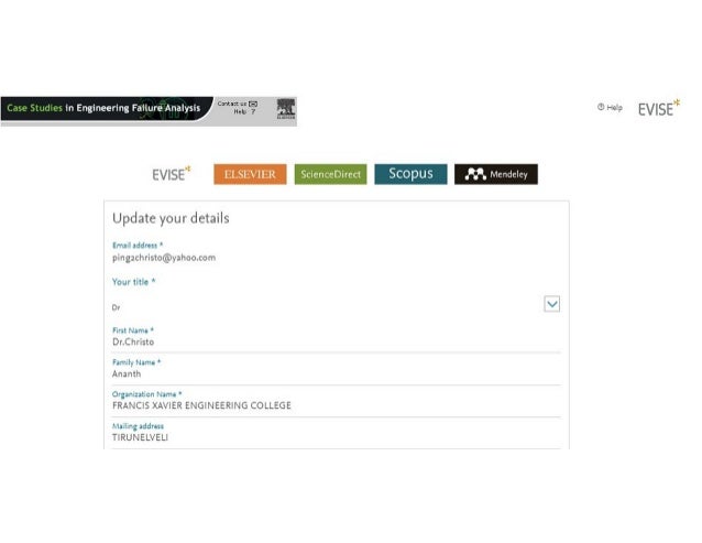 Christo Ananth Reviewer Case Studies In Engineering Failure Analysi