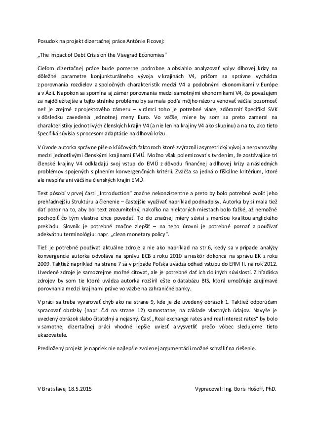 Phd thesis review report