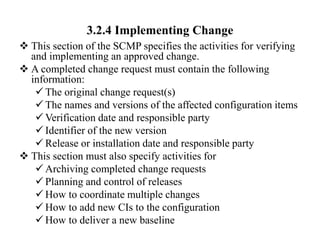 Software Configuration Management Change Request software configuration management ppt | PPTX