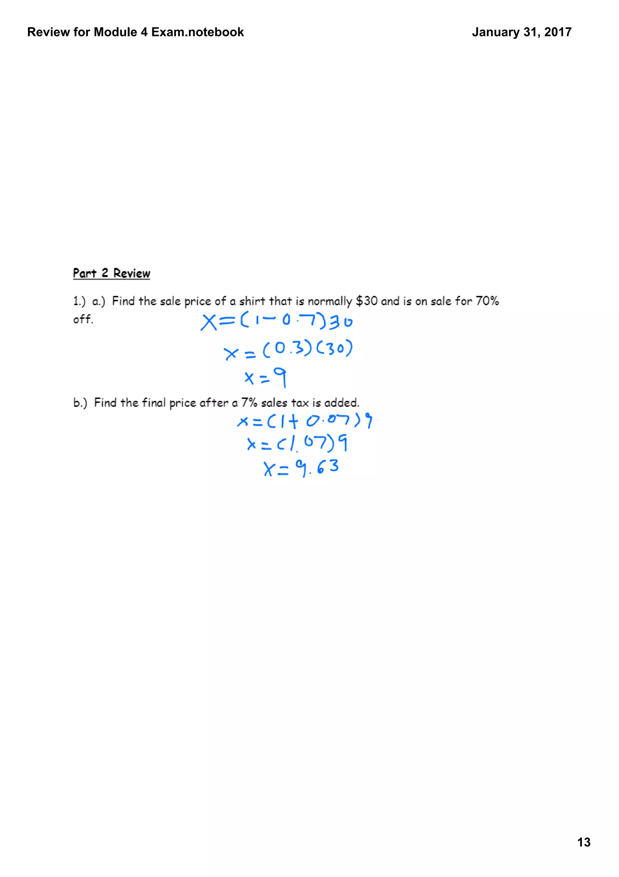 Review for Module 4 Exam.notebook
13
January 31, 2017
 