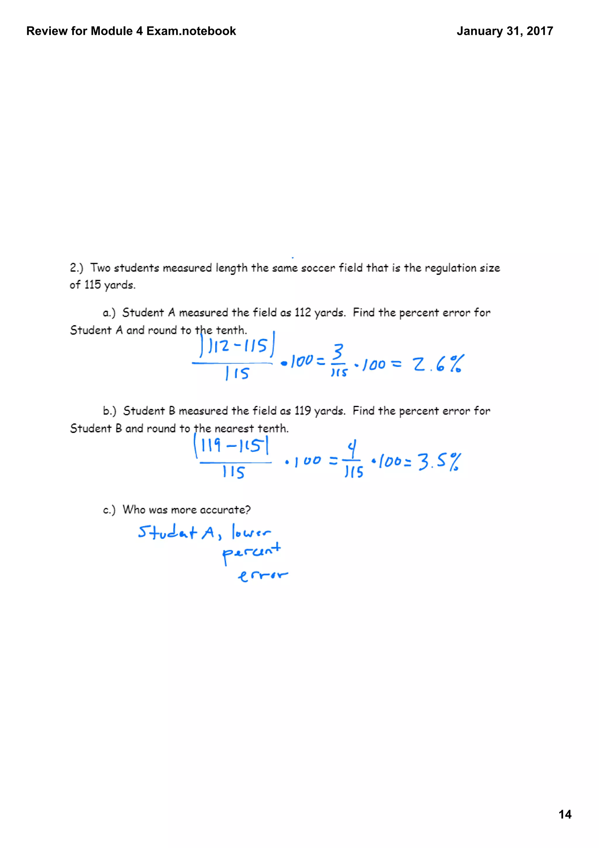 Review for Module 4 Exam.notebook
14
January 31, 2017
 
