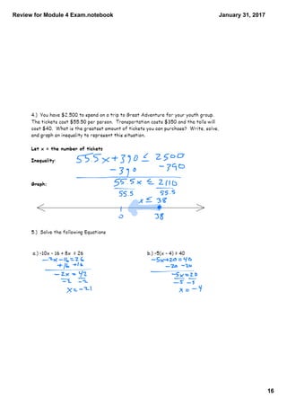 Review for Module 4 Exam.notebook
16
January 31, 2017
 