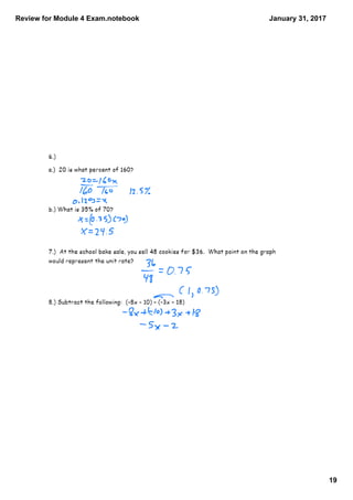 Review for Module 4 Exam.notebook
19
January 31, 2017
 