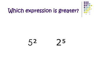 Exponential Form1 x 1 x 4 x 4 x 4 x 5 x 5