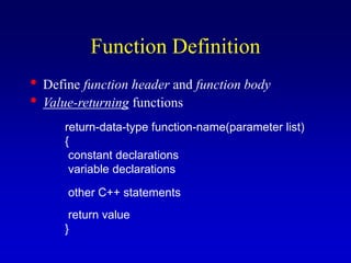 Review functions | PPT