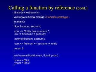 Function Summary.... including function calling | PPT