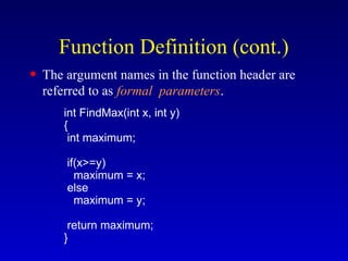 Function Summary.... including function calling | PPT