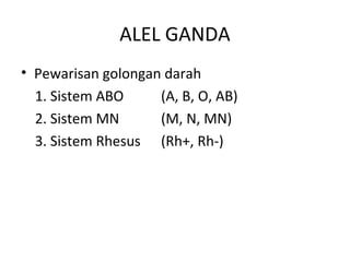 Review genetika s1 b | PPT