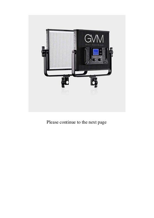 Review Gvm Led Video Lights Panel With Memory Function Bi Color Photo