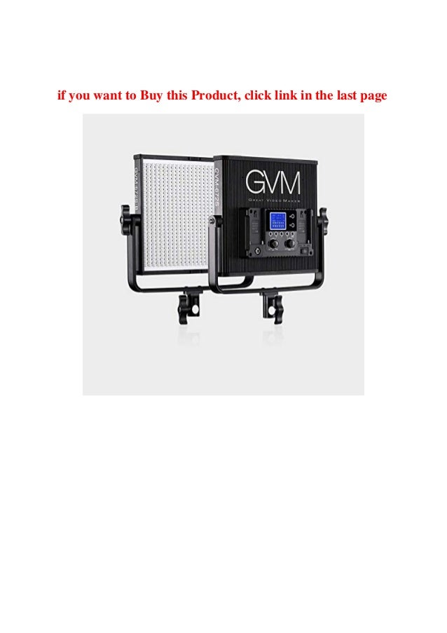 Review Gvm Led Video Lights Panel With Memory Function Bi Color Photo