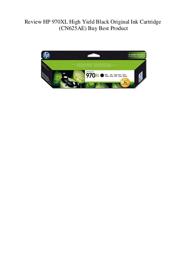 Review HP 970XL High Yield Black Original Ink Cartridge (CN625AE) Buy ...