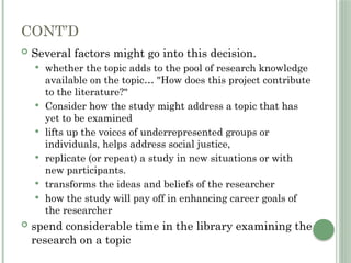 Comprehensive Guide to Conducting a Literature Review in Research | PPTX