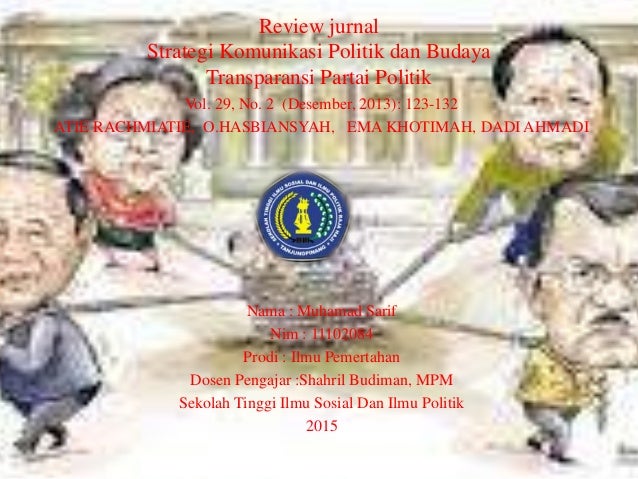 Review jurnal strategi komunikasi politik