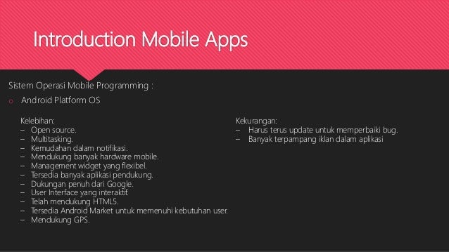 Introduction Mobile Apps