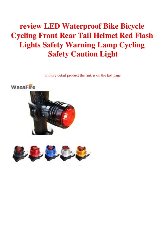 LED Bike Bicycle Cycling Front Rear Tail Helmet Safety Flash Light Warning Lamp