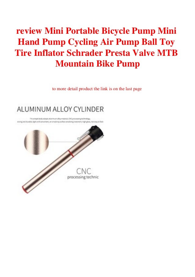 presta valve hand pump