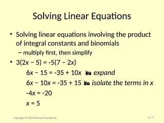 Review of Basic Algebra for an introduction | PPTX
