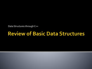 Review of basic data structures | PPT