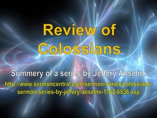 Review of Colossians