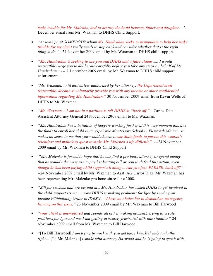 Review of joint custody since january 2009(4)