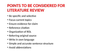 Comprehensive Guide to Conducting Effective Literature Reviews in ...