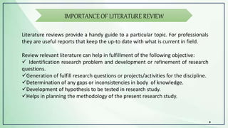 Review of literature final research methodology | PPTX