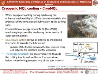 Review of new developments in innovative machining of aerospace ...
