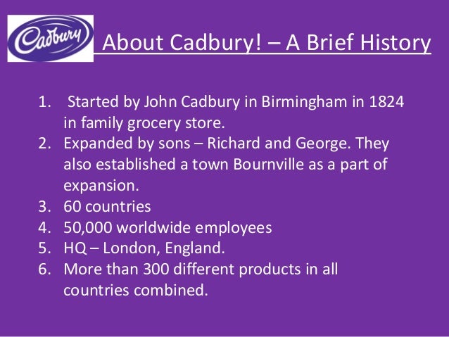 the cadbury business created by john cadbury in 1824 John cadbury opened his first shop in 1824 on bull street in birmingham, and cadbury's business continued to grow john cadbury's created by leo burnett. the cadbury business created by john cadbury in 1824 John cadbury opened his first shop in 1824 on bull street in birmingham, and cadbury's business continued to grow john cadbury's created by leo burnett.