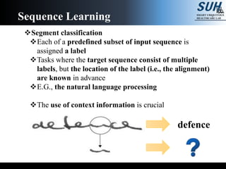 Recurrent neural networks for sequence learning and learning human ...