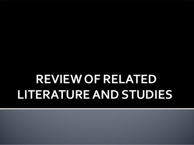 review and related literature and studies