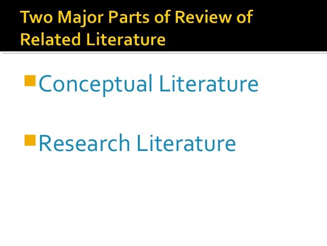 research literature and conceptual