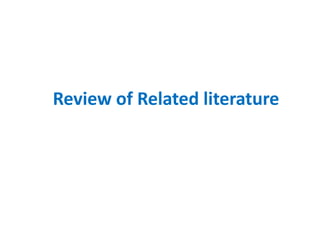 Review of Related literature
 
