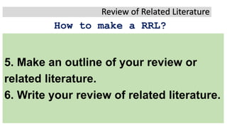 Topic in Research-review of related literature.pptx | Educational ...