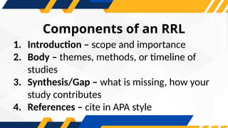 Themes Rrl Review of Related Literature Chapter 2.pptx