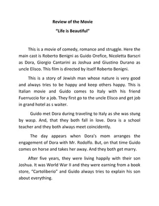 film life is beautiful full movie film life is beautiful full movie