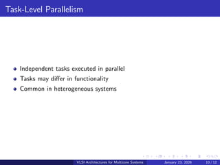 Review of Types of Parallelism in Processor Architectures | PDF